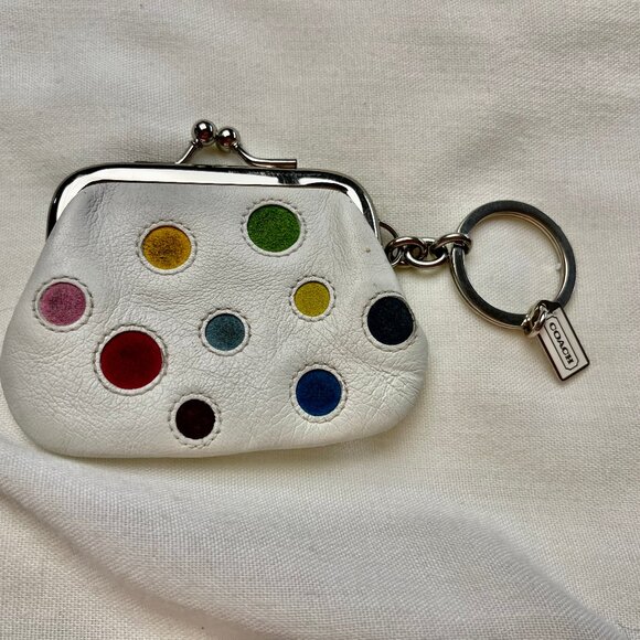 Vintage  (2004) Coach Coin Purse on key chain - Mint - Picture 2 of 3